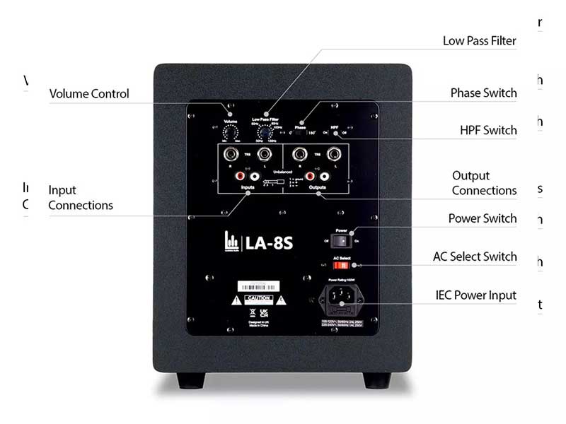 N/A LA-8S 有源工作室監(jiān)聽音箱