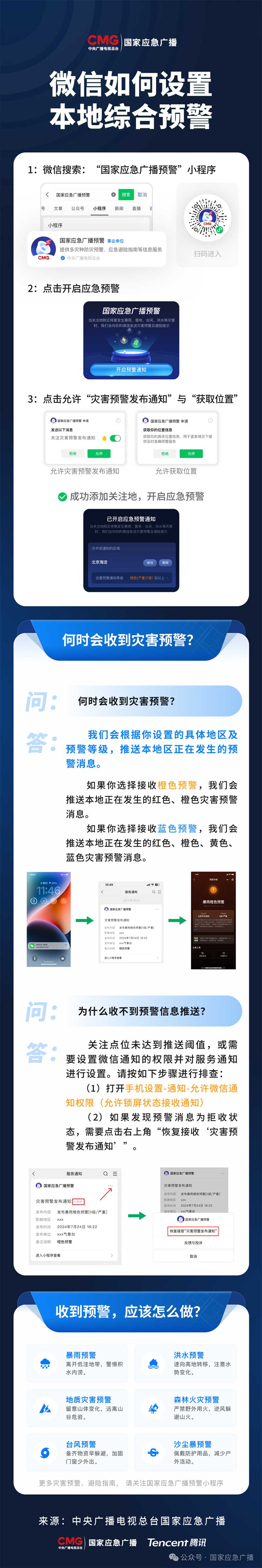 “國家應急廣播預警”小程序上線