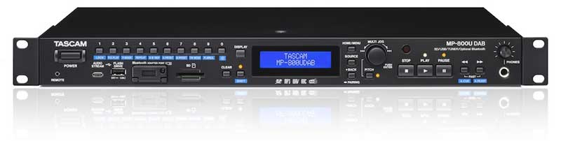 Tascam MP-800UDAB 機架式媒體播放器